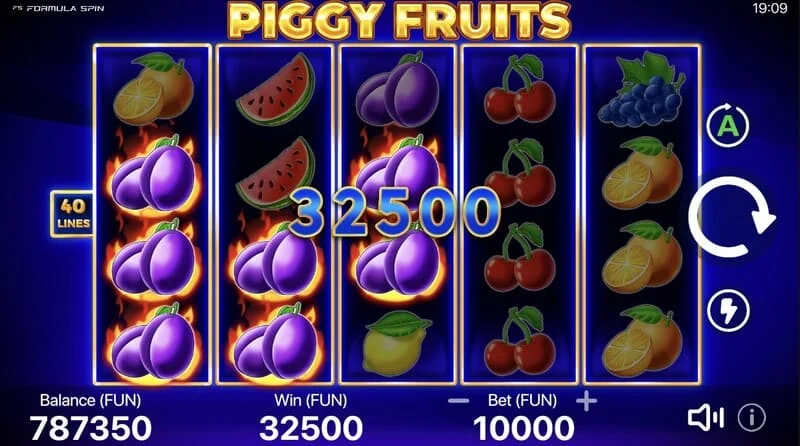 Piggy Fruits - 貯金箱のブタとフルーツの組み合わせ